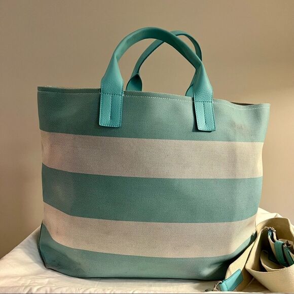 Tiffany & Co. Striped Canvas Tote - Picture 7 of 16
